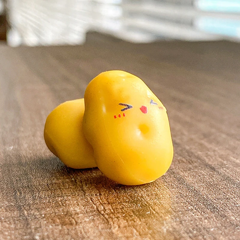 10Pcs Cute Cartoon Miniature Potato Figurine Crafts Creative Desktop Small Ornaments Home Decoration Art Craft Gifts