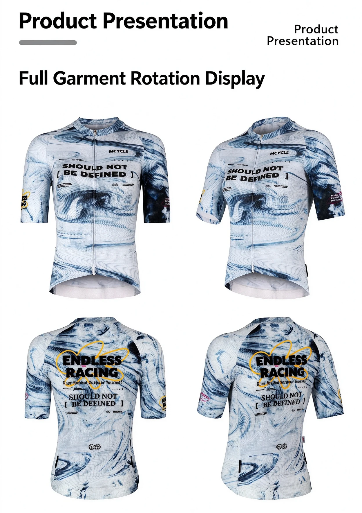 Mcycle Quick Dry Men's Cycling Jersey Short Sleeve Breathable Road Bike Top Lightweight Bicycle Wear for Men And Women
