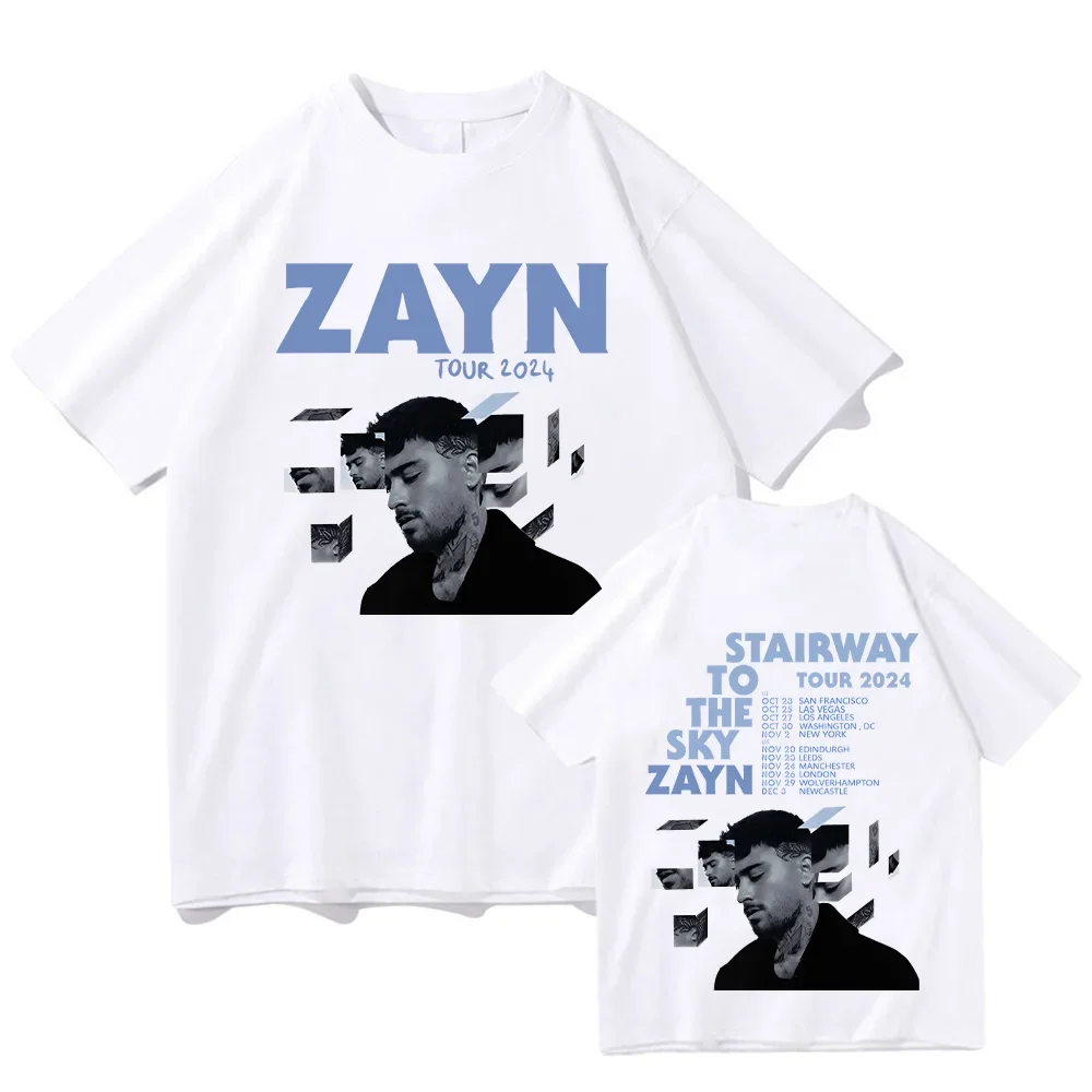 Zayn Startway To The Sky Tour Tee-shirt Zayn Malik Cotton T-shirts Unisex Short Sleeve Tee Harajuku Y2K O-neck Summer Casual Top