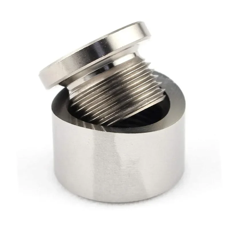 Sensor de oxígeno M18X1.5, tuerca de tapón de acero inoxidable, Kit de tapa de montaje escalonado, tapón de tuerca, tuerca de banda ancha, montaje de tapones de soldadura