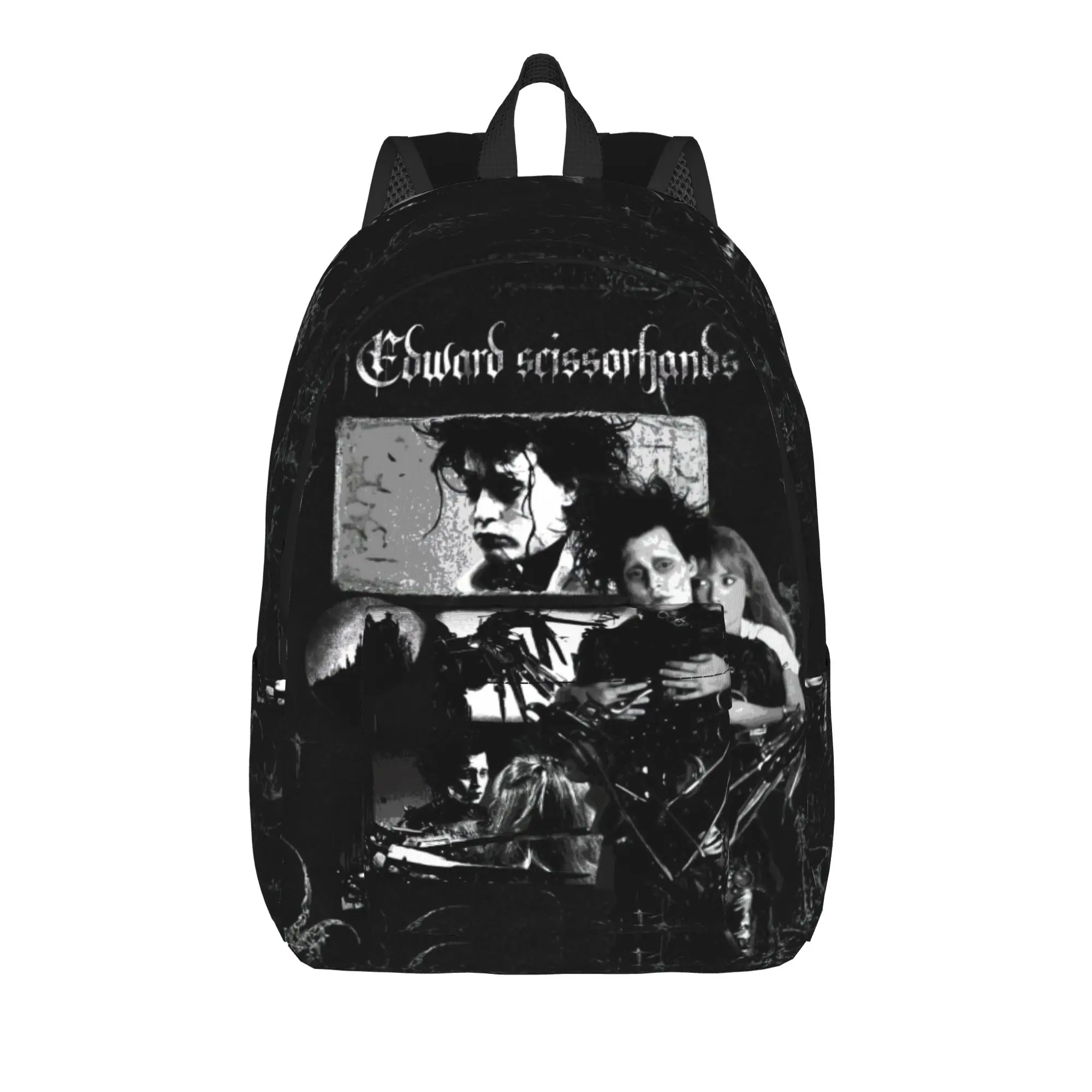 Edward Scissorhands Backpack  Trekking Backpacks Male Design Pattern School Bags Kawaii Rucksack