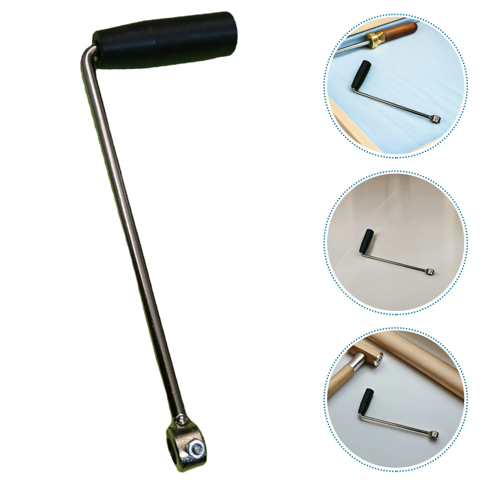 

2Pcs Generator Hand Crank Handle Replacement Manual Start Crank Arm Outdoor Power Generator Hand Operated Tool