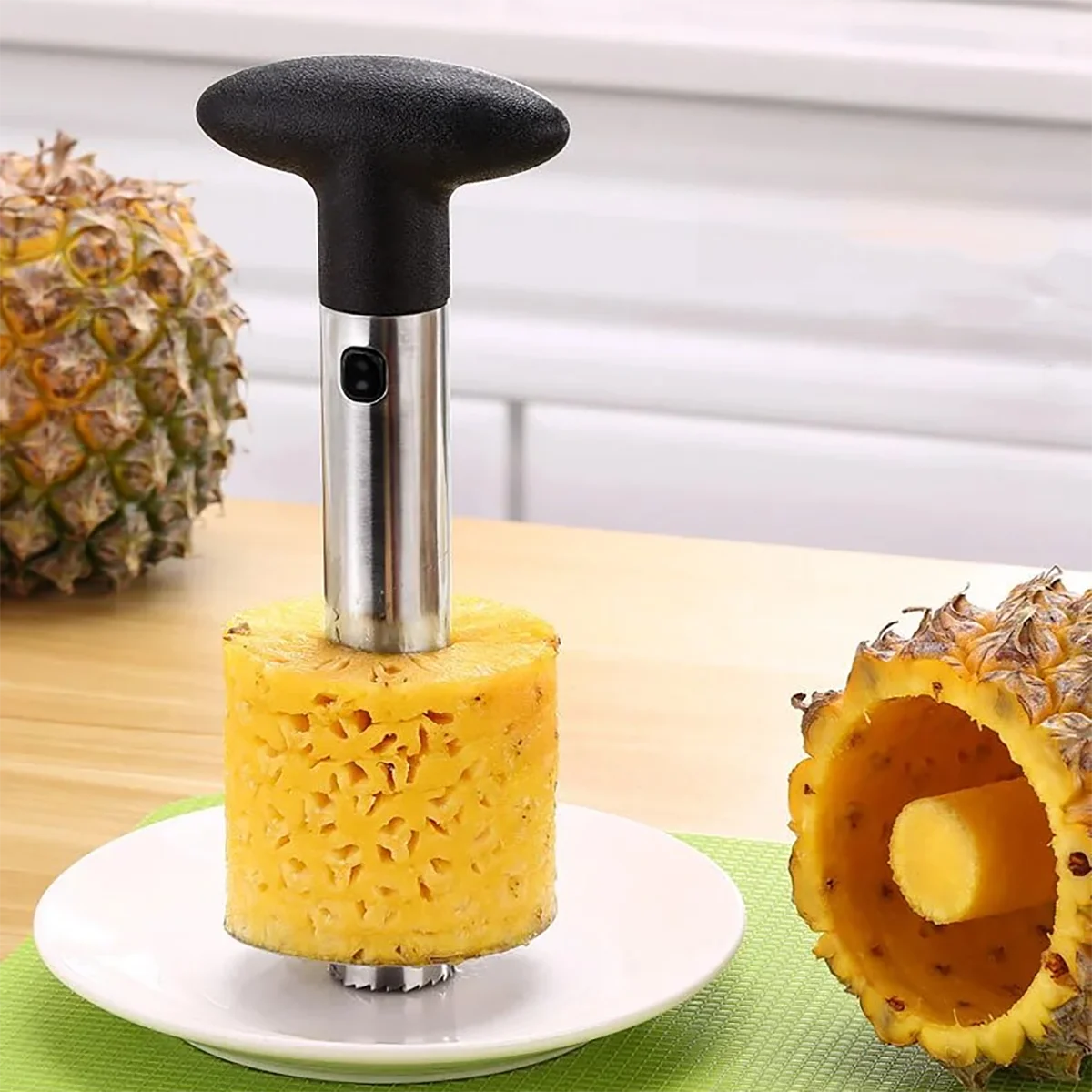

Novel Stainless Steel Pineapple Slice Corer Peeler Tools Fruit Kitchen Accessories Gadgets Utensils Kitchen Items Kitchenware