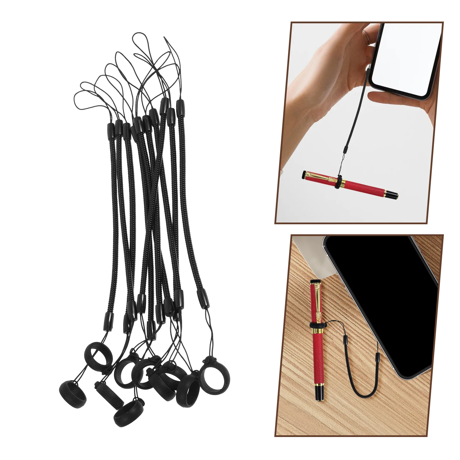 

10 Pcs Stylus Cord Pencil Lanyard Wrist Table Anti Lost Rope Silica Gel Plastic Signature Armband