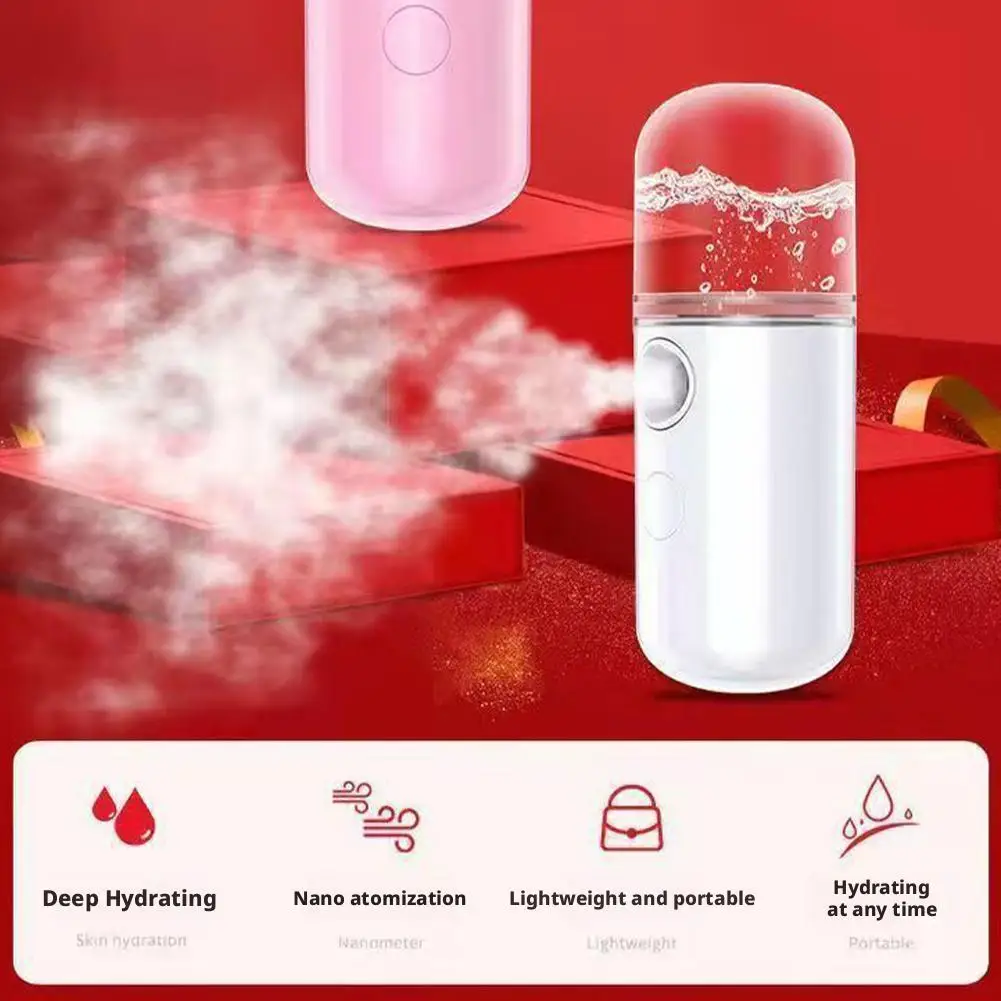 USB ضباب بخاخ الوجه المرطب البخاخات القابلة لإعادة الشحن جهاز البخار للوجه ترطيب أدوات التجميل أدوات العناية ببشرة الوجه