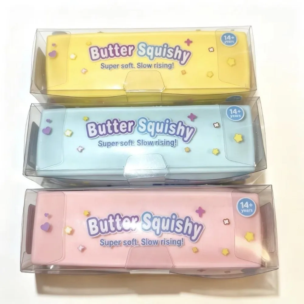 Crunchy Butter Stick Squeezed 14cm Building Blocks Butter Stick Squishy Kneading Funny Crackling Butter Bar Children's Gifts