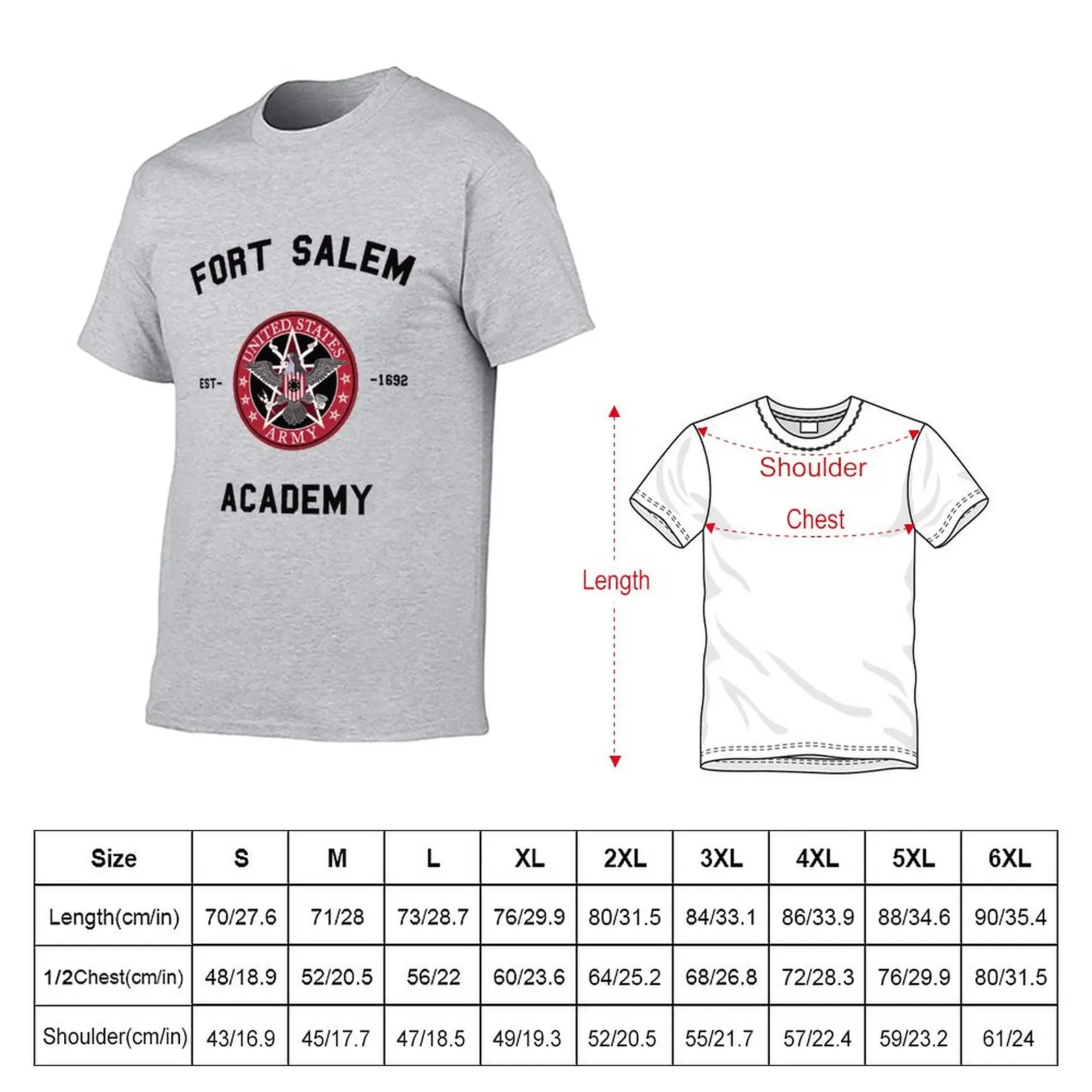 Motherland Fort Salem Academy Logo T-Shirt anime clothes quick drying shirt vintage clothes plain t-shirt Men's t-shirt