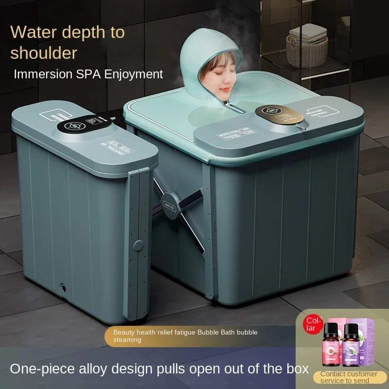 household bath bucket adult folding winter can be heated bath bucket