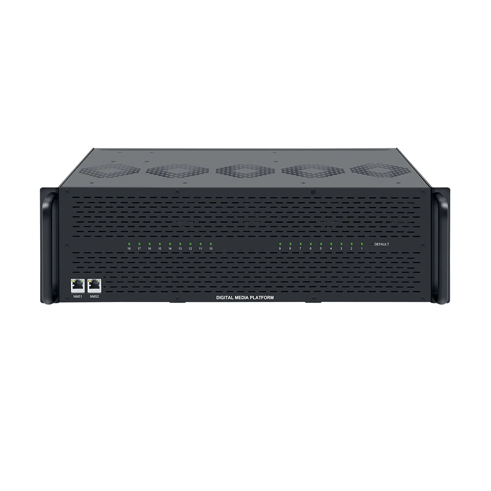 3U case 48 Channel H264 HD Encoder Dual Power Supply Modular Catv System Video Converter HDMI to IP Udp Rtp Video Encoder