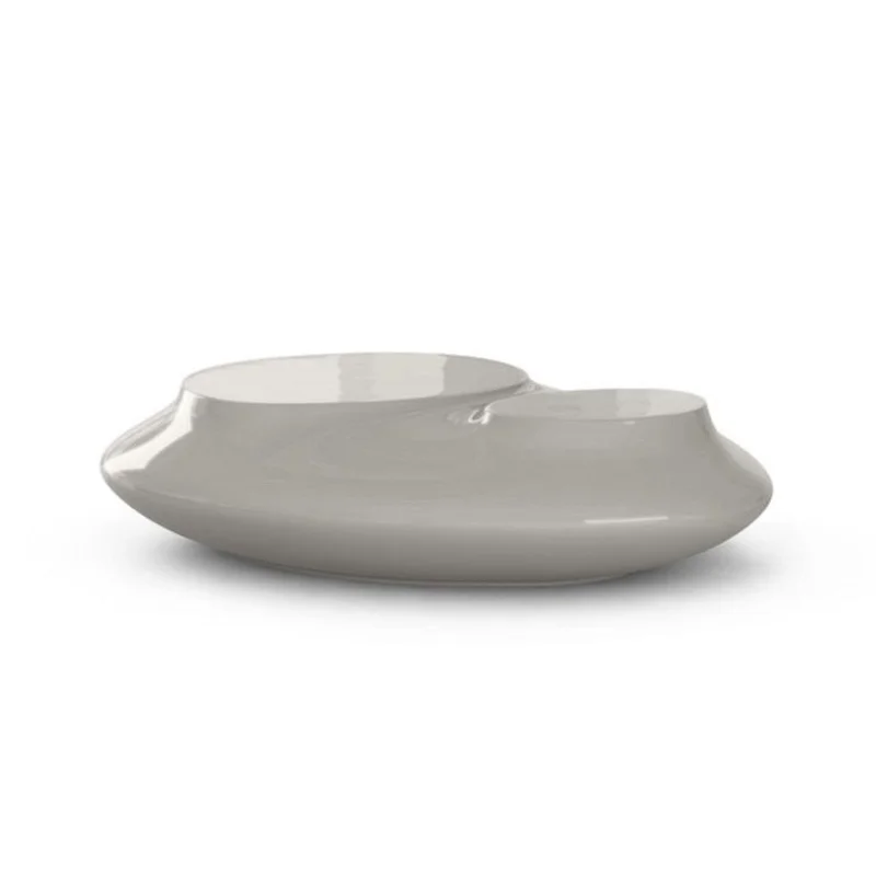 *Exquisite FRP Coffee Table Distinctive Shape Elegant and Fluid Structure Glossy Finish Irregular Shaped Table