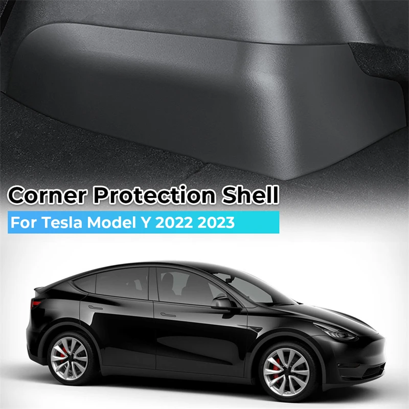 TPE Baffles Rear Trunk Side Guards Corner Protection Shell Anti scratch Inner Protector For Tesla Model Y 2019 2020 2021 2022