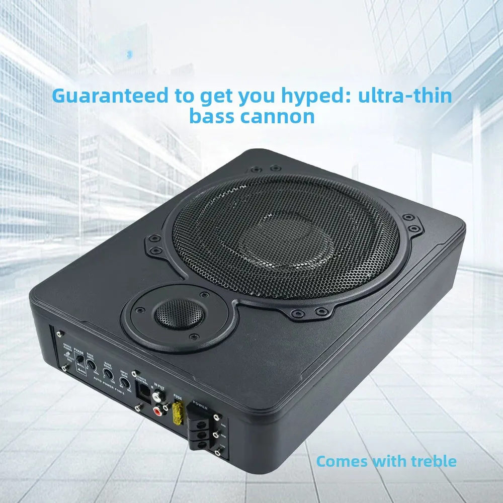 

Car subwoofer car audio ultra-thin 10inch deep bass 12v heavy bass car audio upgrade