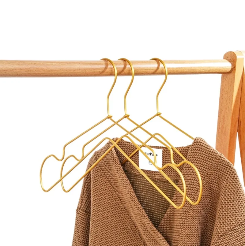 

5PCS Kids Aluminum Alloy Clothes Hanger Space Aluminum Children Clothing Hanger Durable Drying Rack for Clothing Store Home Use