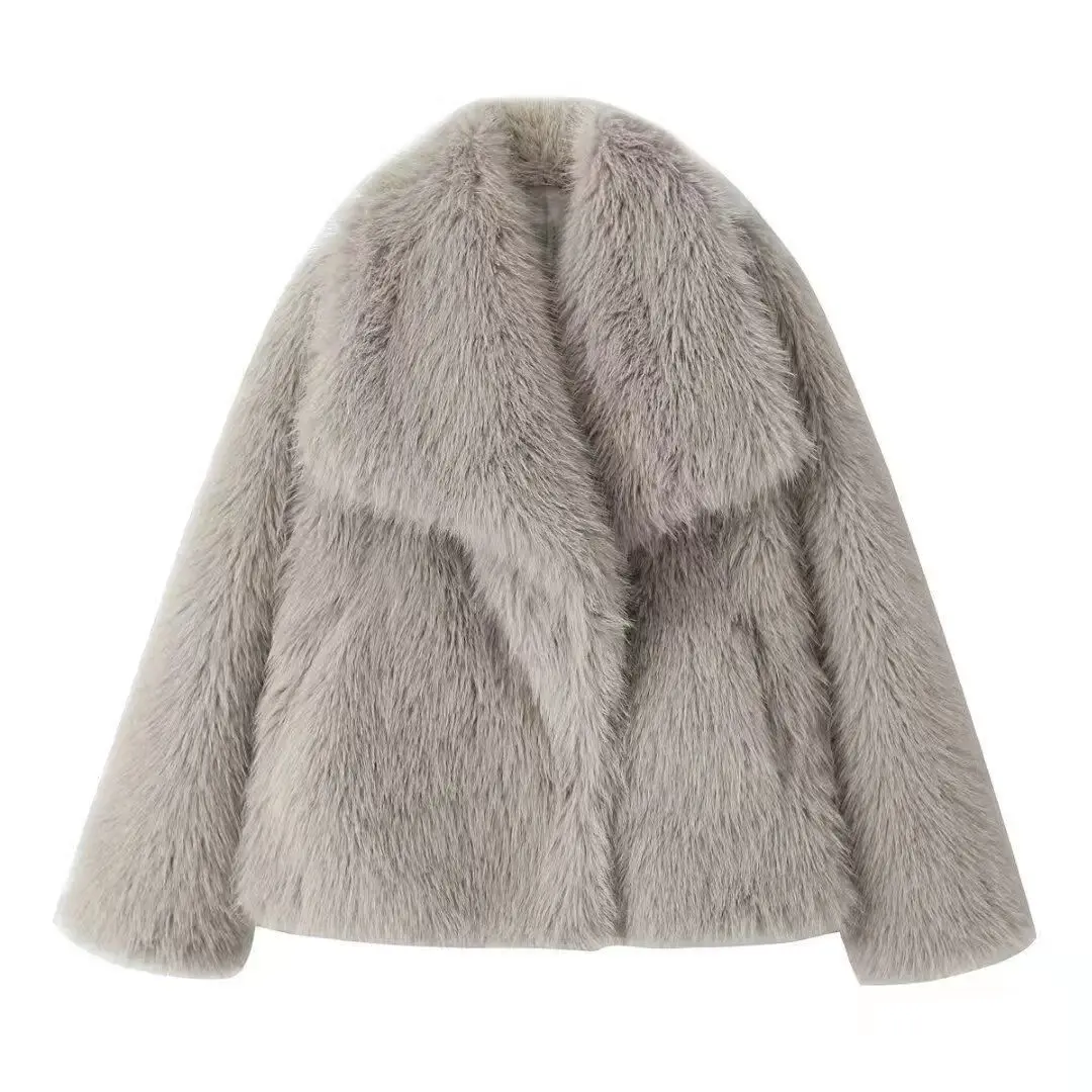 2026 New Lapel Environmentally Friendly Thickened Jacket Fashionable Vest Loose Autumn and Winter