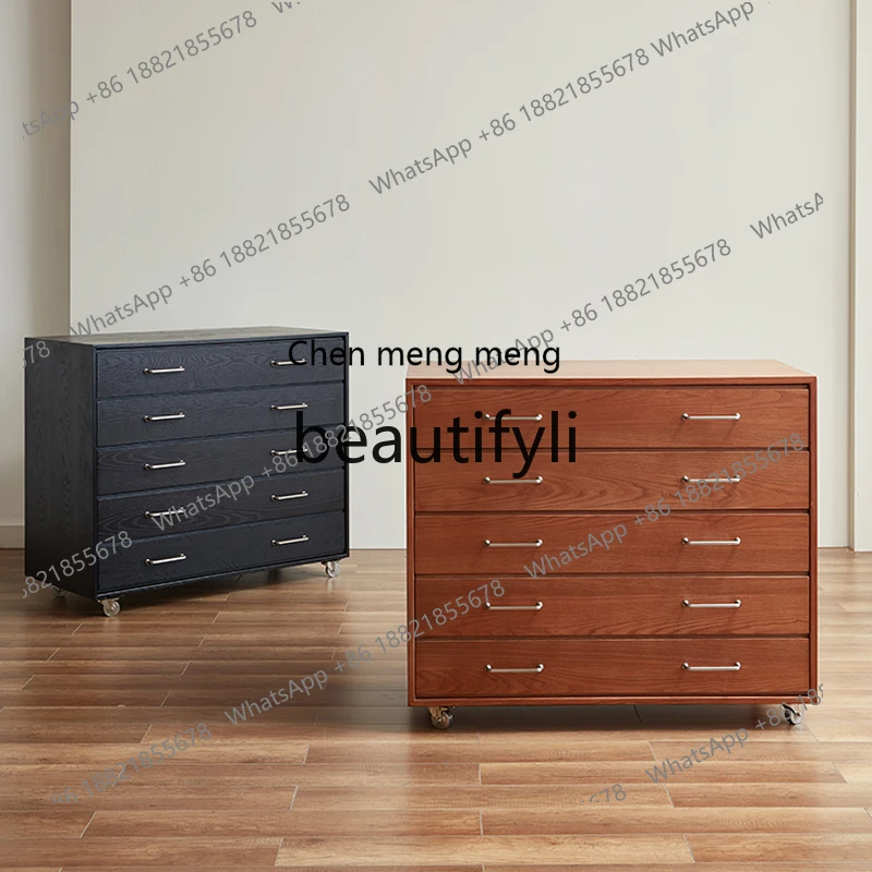 

Средневековый комод, обеденный боковой шкаф в стиле ретро, боковой шкаф для дивана, мобильное хранилище из цельного дерева, прикроватная тумбочка