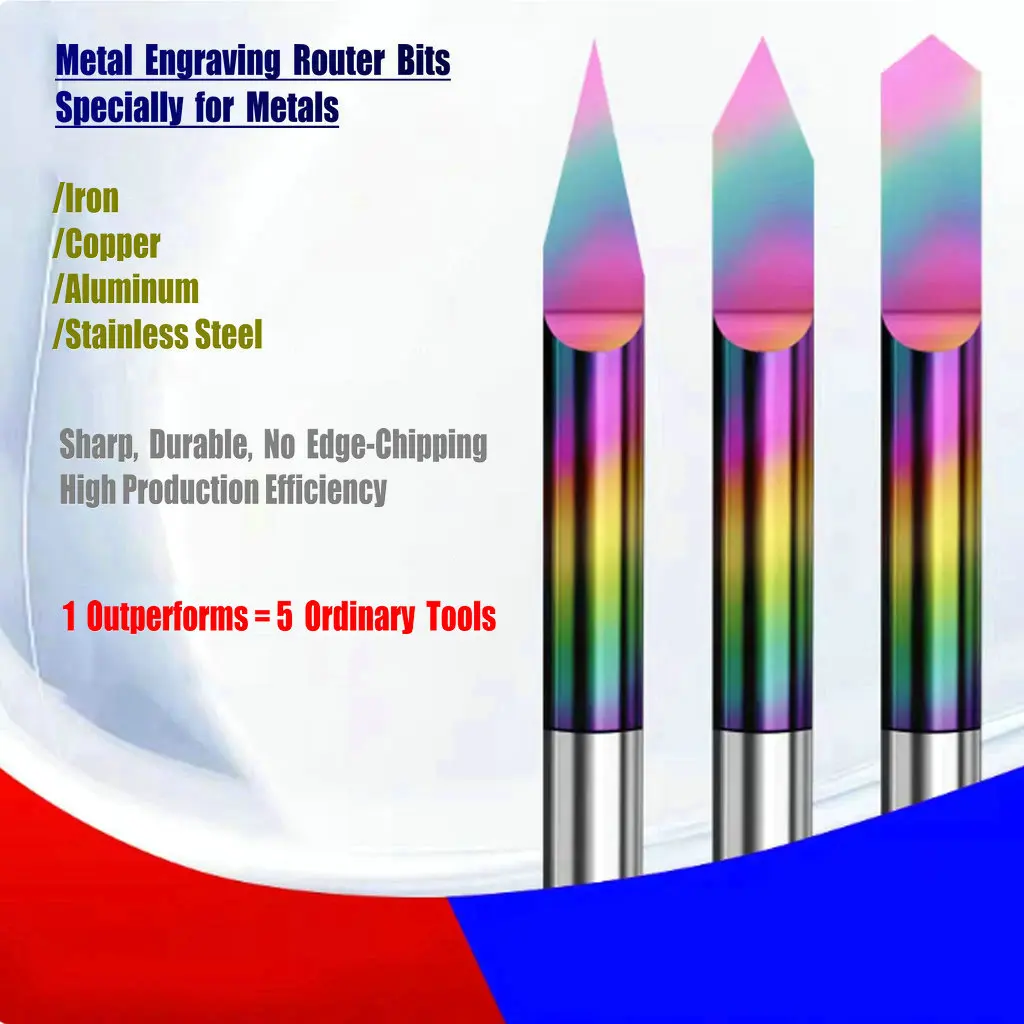 

4mm V-Shape Taper Milling Cutter Metal Tools CNC Engraving Router Bit Tungsten Steel Carbide Carving Endmill for Aluminum Copper