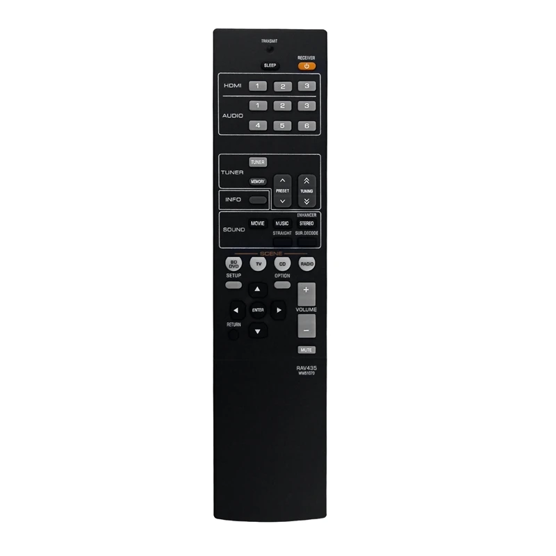 

RAV435 WW51070 Remote For Yamaha Home Theater Audio/Video Receiver HTR-2064 YHT-196 HTR2064SZ NS-B20 NS-C20 Replace Remote