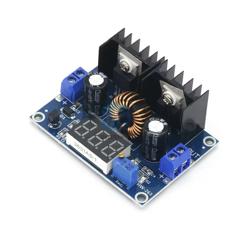 1PCS MH-ET LIVE LED Voltmeter PWM Adjustable 4-36V To 1.25-36V Step-Down Board Module XL4016 8A 200W DC-DC Power drop Module