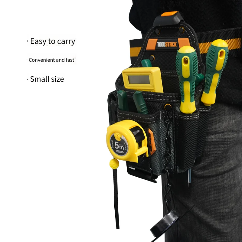 TOOLSTACK Electrician Kit, tool bag, comprehensive electrician package, portable tool storage bag, thickened and wear-resistant