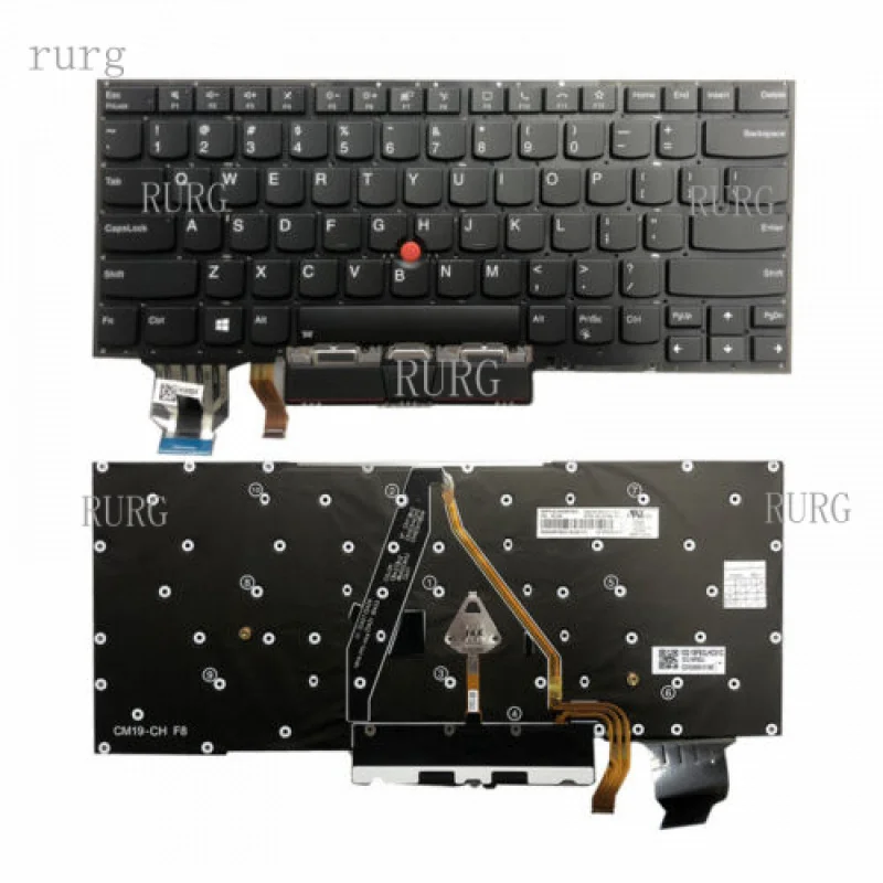 

L for Lenovo Thinkpad X1 Carbon 8th Gen 2020 Laptop US Keyboard With Backlit cnj