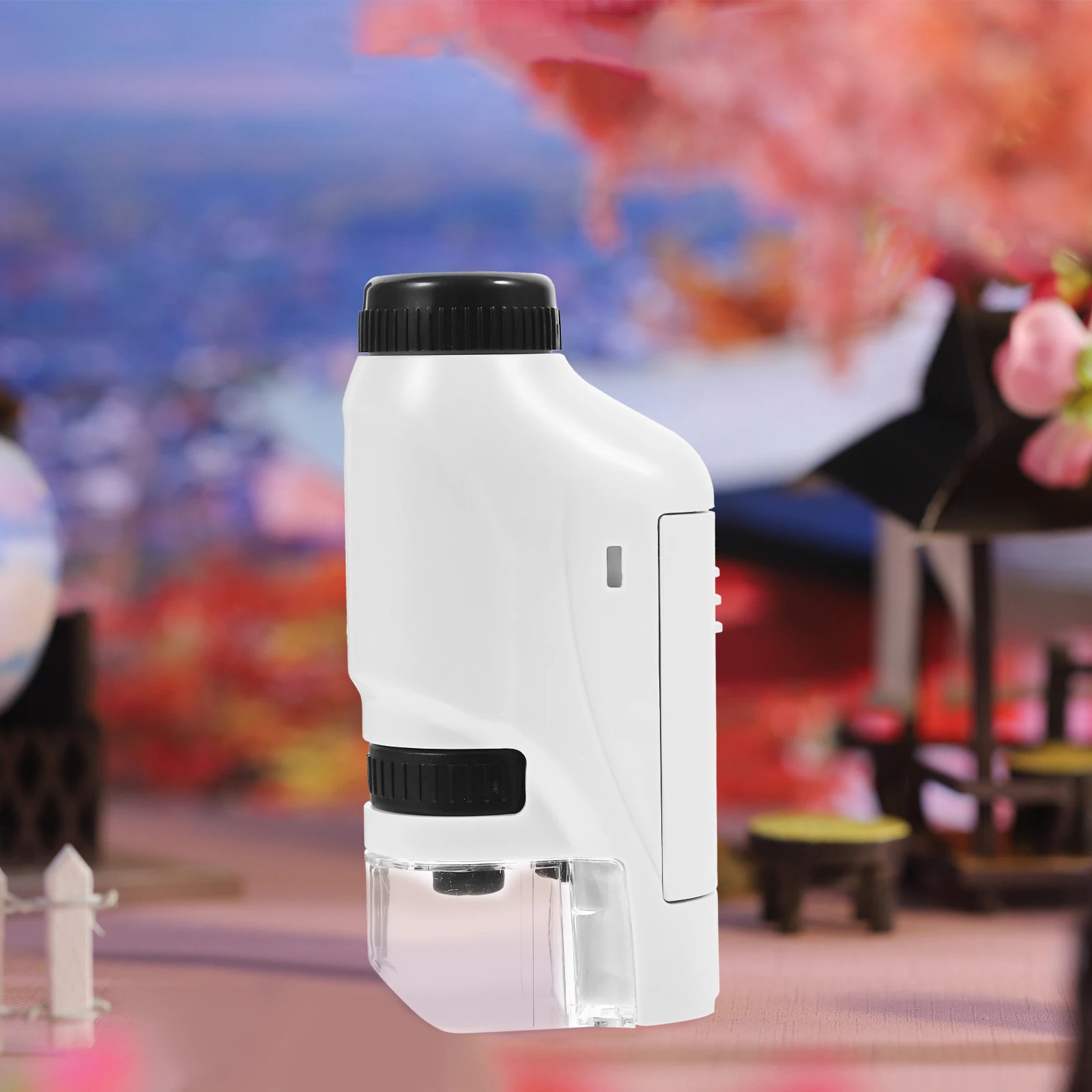 Microscopio monoculare portatile Lente d'ingrandimento biologica in plastica ABS Strumento scientifico educativo per bambini Studenti Esperimento di laboratorio