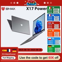 BMAX X17 Power Windows 11 Pro 2025 Gaming Laptop Intel i9 12900 HK32GB Memory 1TB SSD 15.6-inch Lightweight Notebook Bluetooth 5