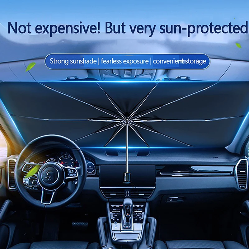 Car Sunshade Umbrella Car Sun Shade Protector Parasol Summer Sun Interior Windshield Protection Accessories For Auto Shading