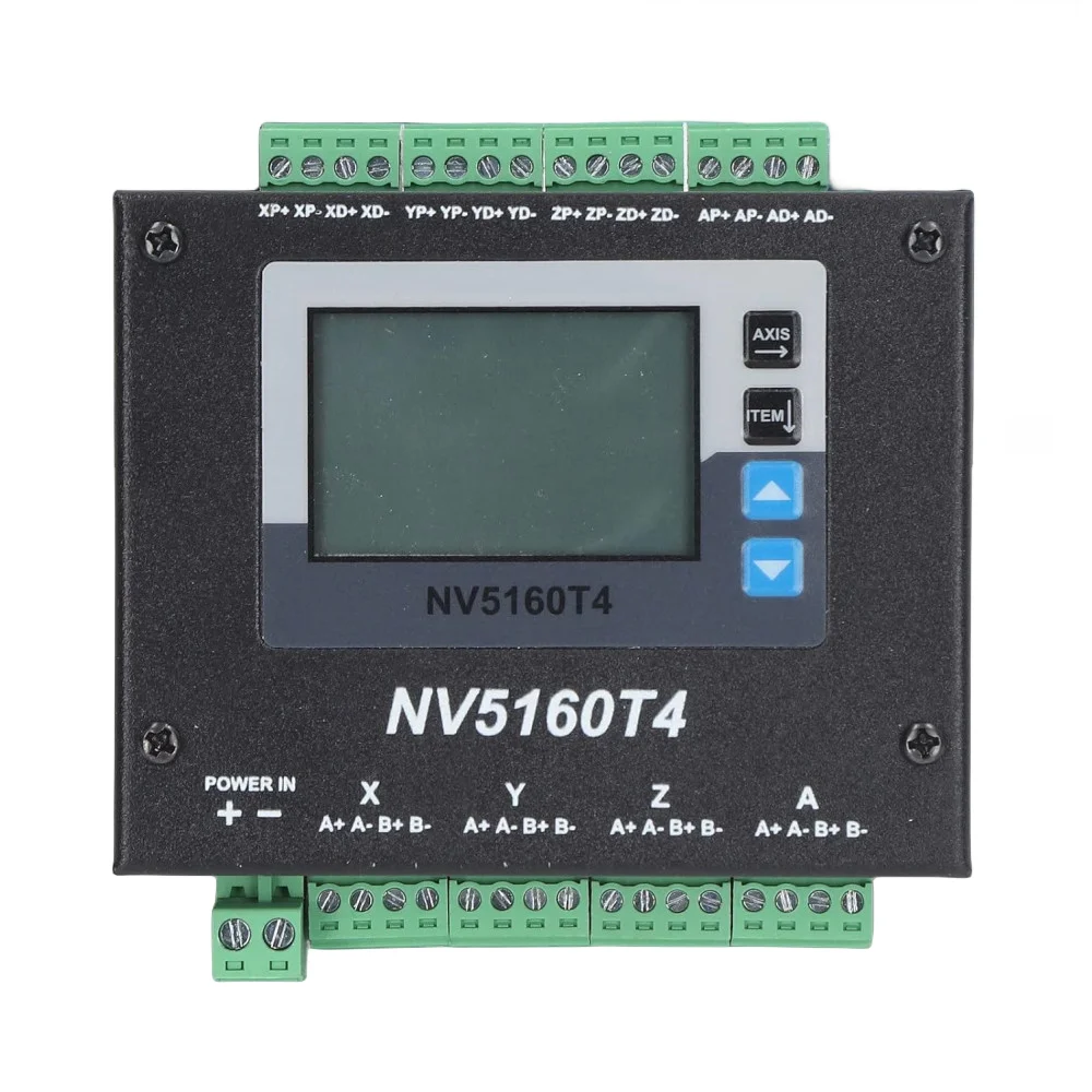 Integrated 4-Axis Stepper Motor Drive NOVUSUN NV5160T4 1Mhz 12~48VDC Supports Pulse/Direction Control With Digital Display