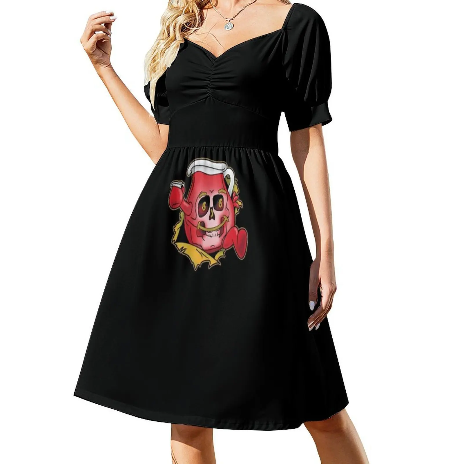 أوه نعم! فستان قصير على طراز Preppy للنساء على شكل حرف A فستان كاجوال فضفاض مناسب للنهار فساتين نسائية #2