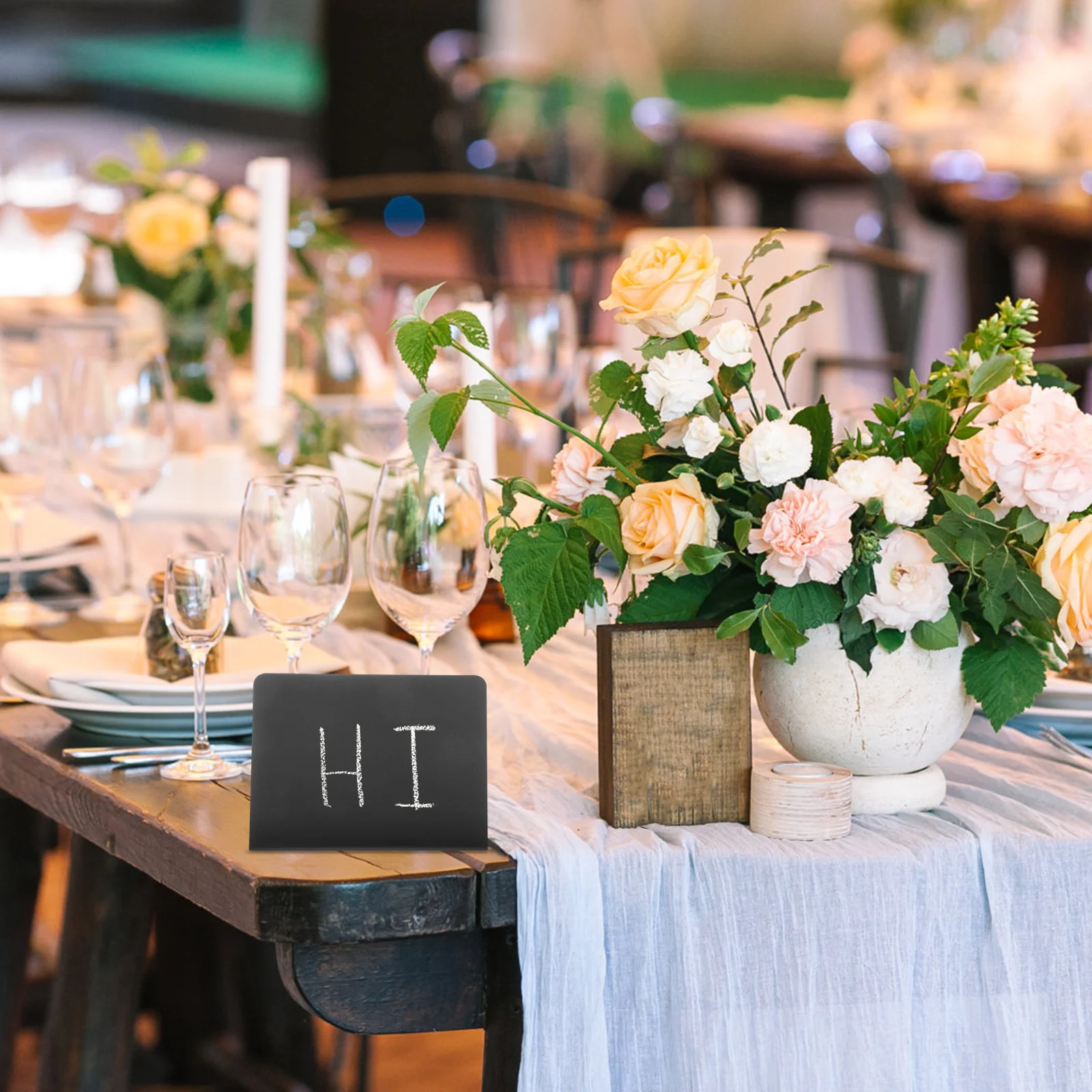 10 قطعة علامات السبورة الاكريليك الصغيرة سطح المكتب قابلة لإعادة الاستخدام قابل للمسح لوحات الرسائل للمقهى مطعم ديكور غرفة مكتب المنزل #2