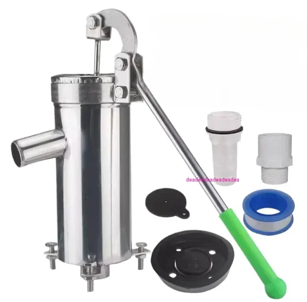 Stainless Steel Manual Water Jet Pump Domestic Well Hand Shake Suction Pump Groundwater for Home Garden Yard