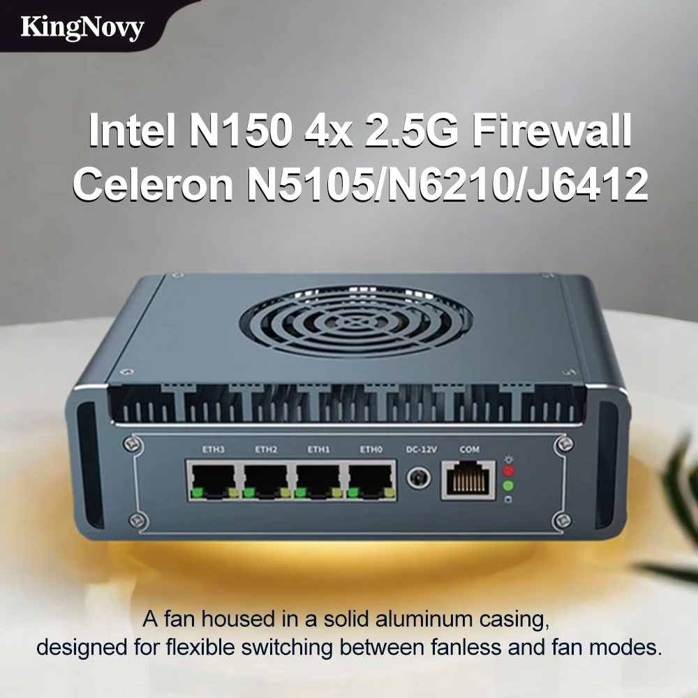 12. Generation Intel i3 N305 N300 N100 Mini-PC DDR5 PCIE3.0x4 2xi226-V 2,5G Firewall-Router Mini-Computer Gamer Windows 11 NUC WiFi6