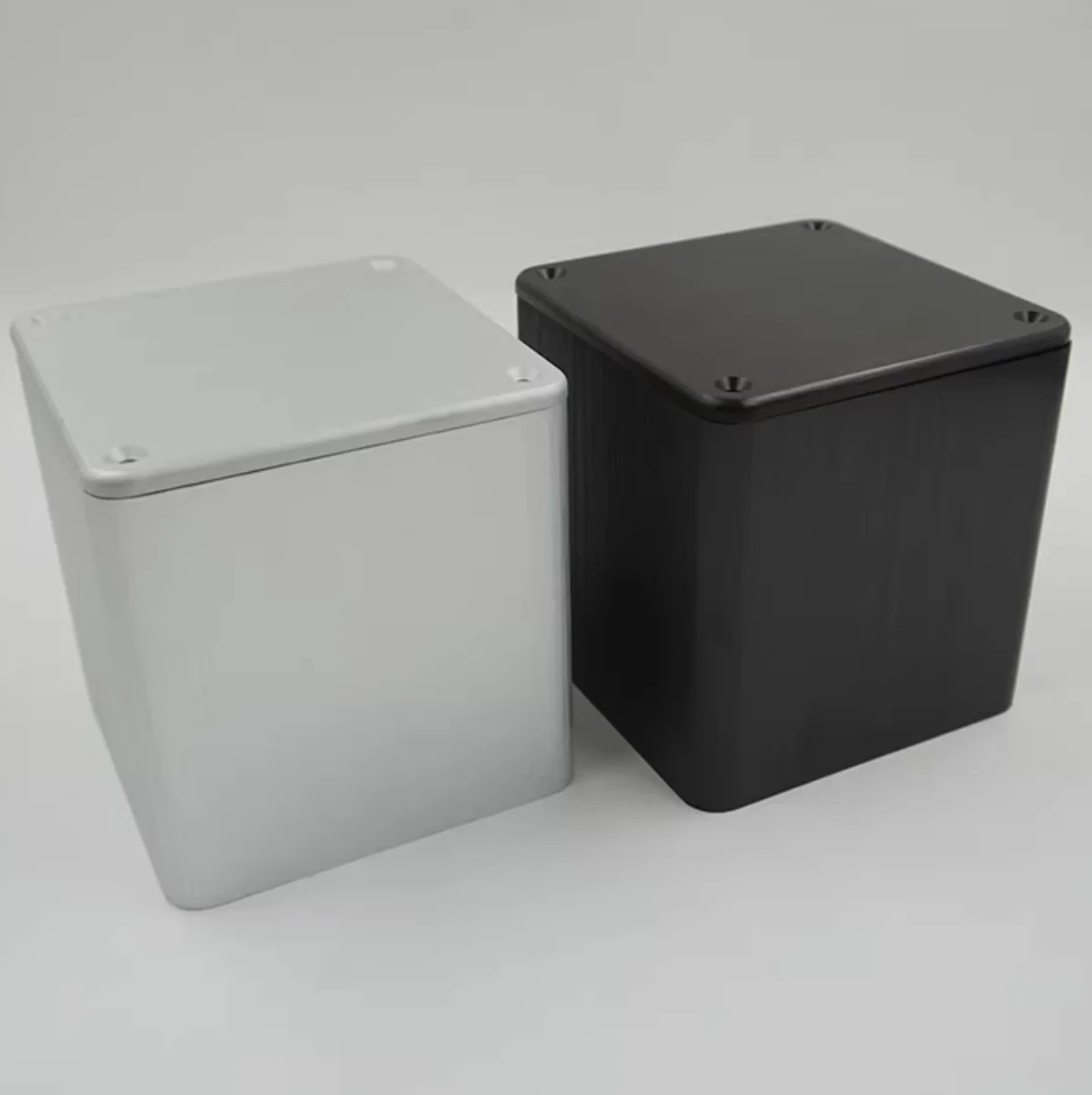 110 * 110 black aluminum chassis isolation cow cover transformer shell all aluminum alloy profile shielding cover