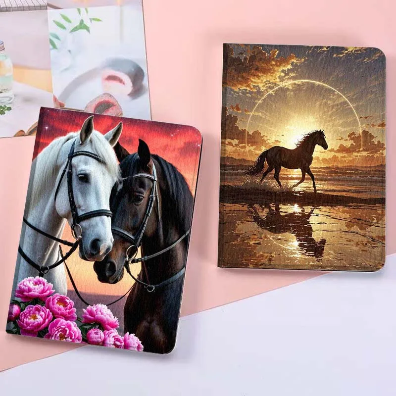 

Sunset Beach Horse Run Gift For Xiaoxin Lenovo Tab Pad K11 K10 M10 P11 3rd Plus Pro Legion Y700 Y900 Gen4 2 Tablet Case