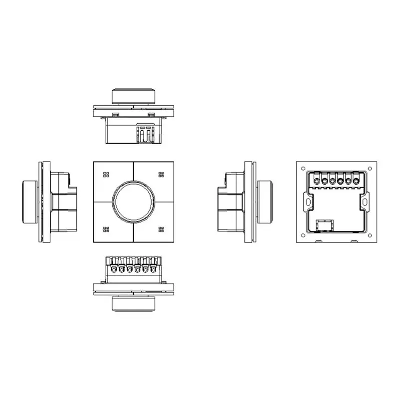 AAAEL-X3-Dimming Tuya Intelligent Switch Smart Multifunctional Panel Home Automation