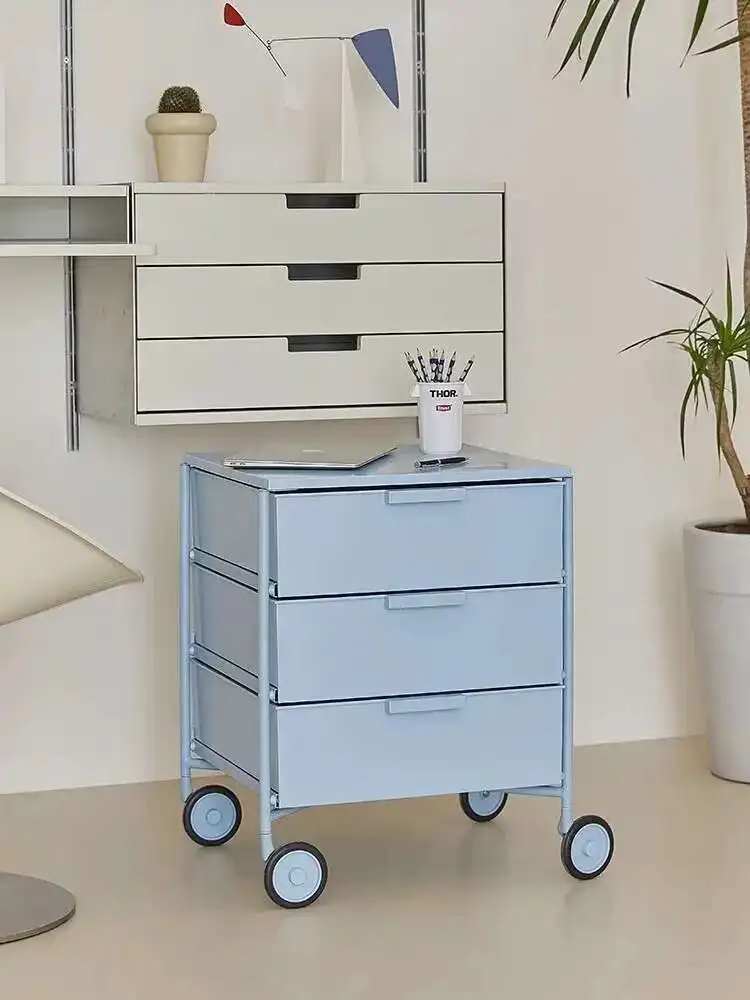 

Metal Wrought Iron Home Living Room Cabinet Sofa Mobile Side Cabinet Living Room Side Table Bedroom Storage Bedside Cabinets