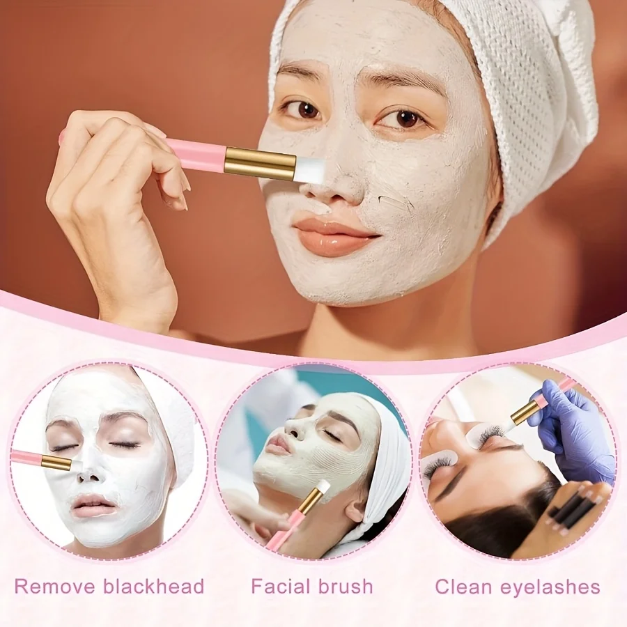 مجموعة العناية بالرموش مكونة من 20 قطعة - 5 مضخات إسفنجية + 5 فرش تفاصيل + 5 أكياس توزيع عصا + 5 أكياس تخزين |   مجموعة سفر صالون النظافة