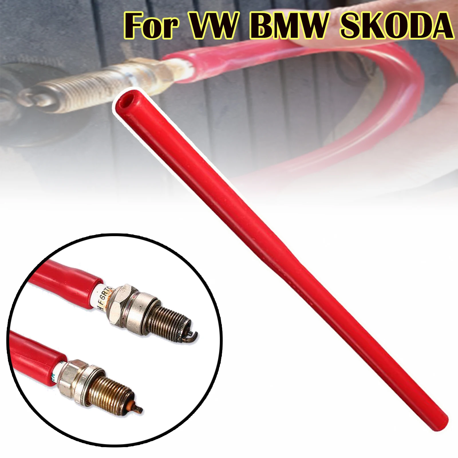 Special Rubber Hose For VW BMW SKODA BENZ Easy Spark Plug Installation Flexible Socket Wrench Removal Tool DIY Car Accessories