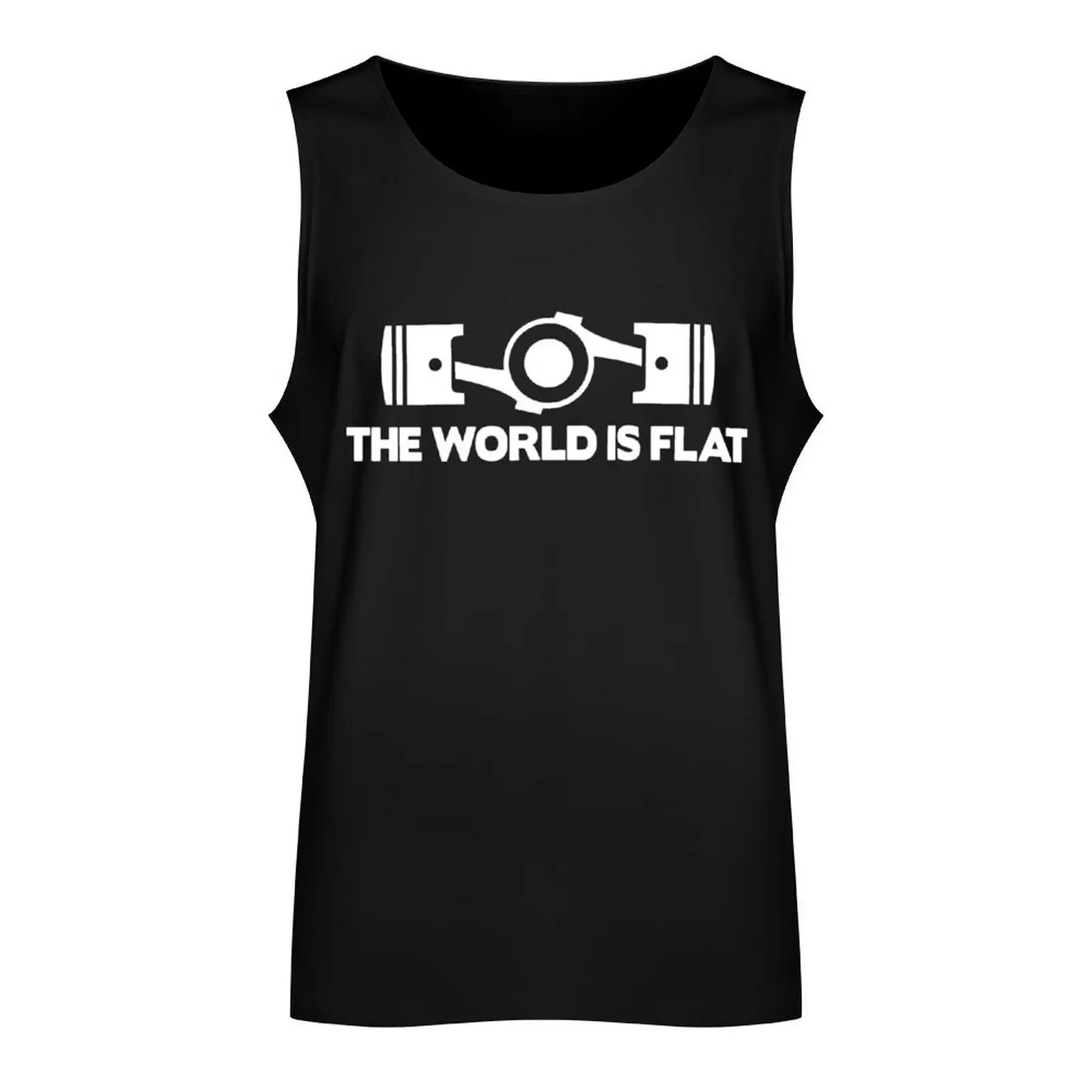 The World Is Flat Tank Top clothes for men sleeveless man shirts t-shirt gym man Tank Top