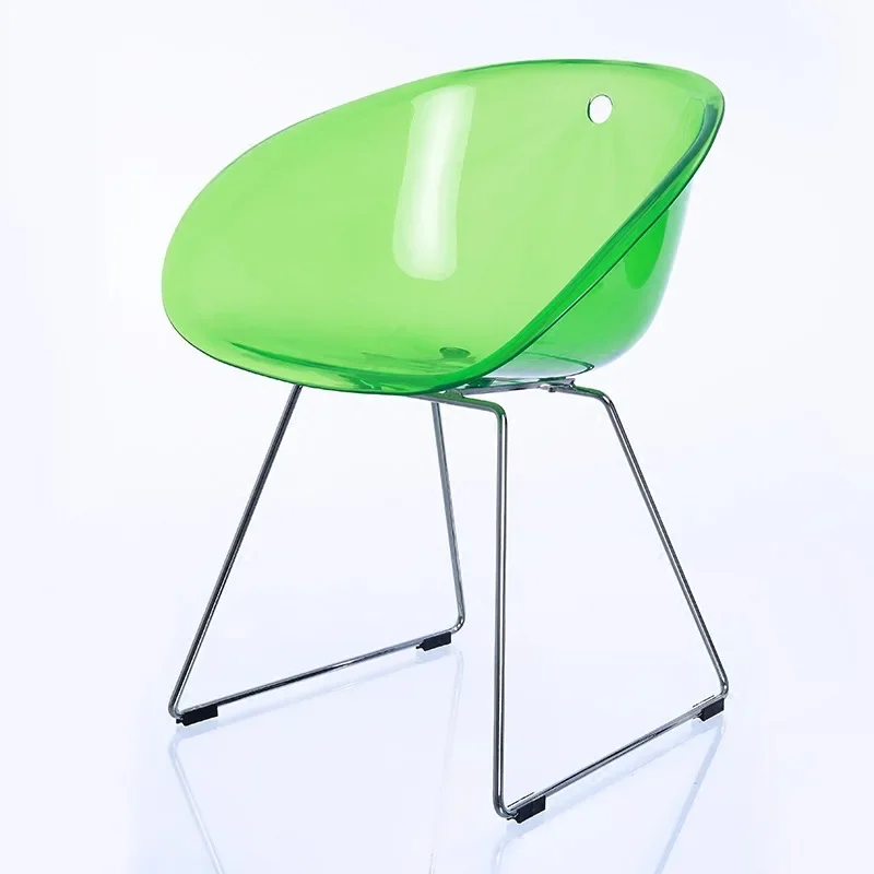 Transparenter Acryl-Kristallstuhl, kreativer nordischer, lässiger, moderner Café-Rückenstuhl, Designer