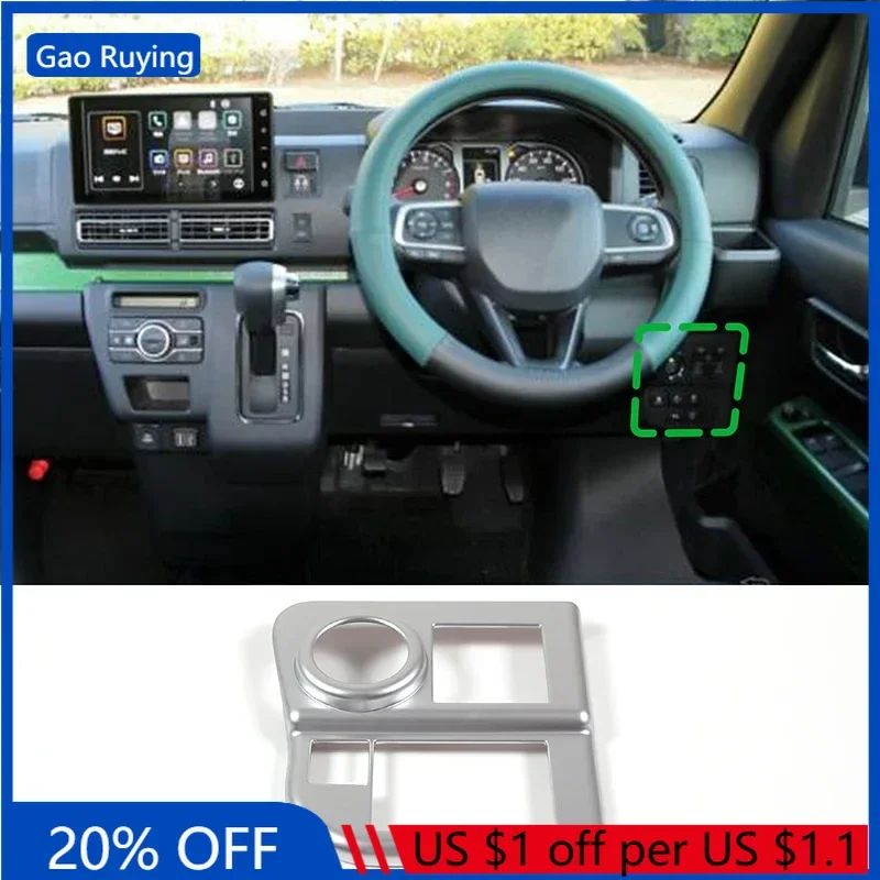 

For Daihatsu Atrai Hijet Cargo 2022-2023 ABS Car One-button Start Button Frame Cover Trim Sticker Interior Car Accessories