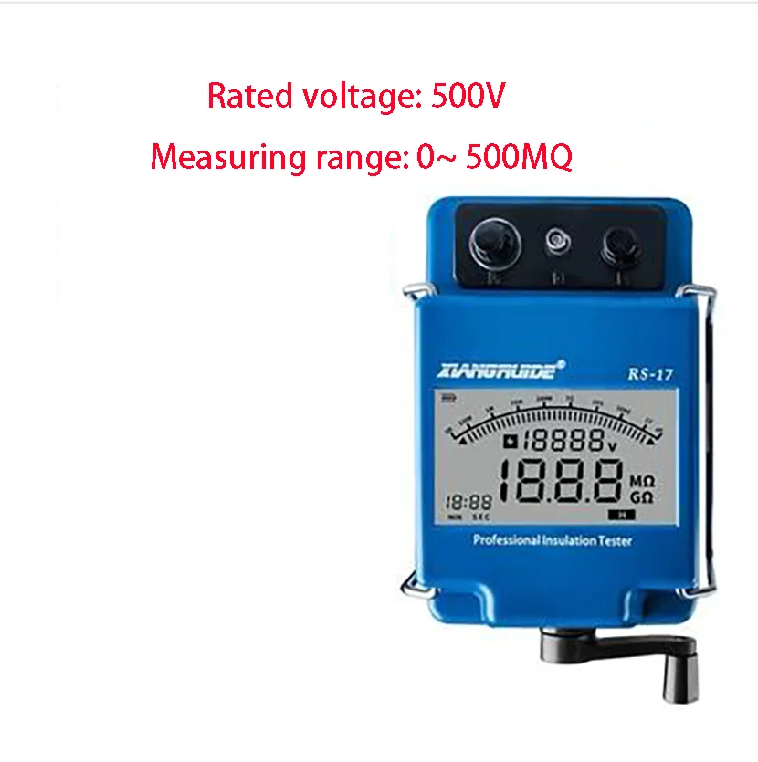 Electronic Hand-crank Digital Insulation Resistance Tester Digital Display Resistance Meter 250v Shaker 500v Megohmmeter