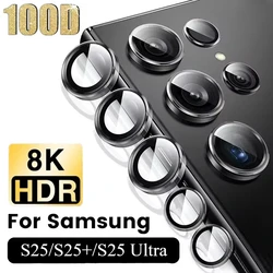 3-5PCS Metal Ing Tempered Glass Lens Protection Flim For Samsung Galaxy S25 S24 Ultra Plus FE HD Anti-scratch Camera Protect Cap