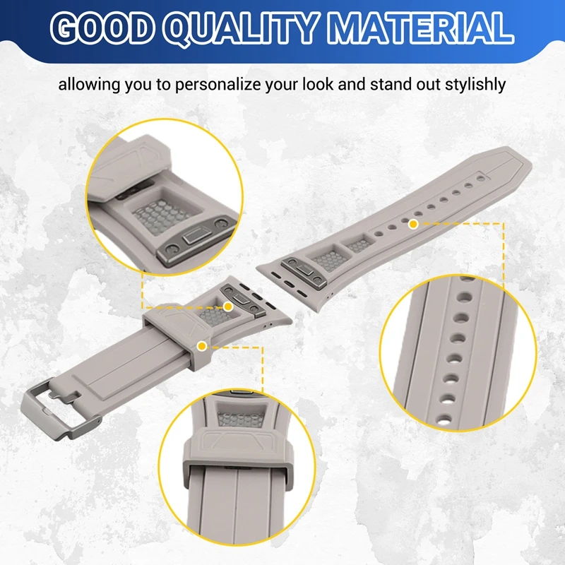 Strap For Apple Watch Band 49Mm Rubber Sport Bracelet Wristband Replacement Accessories