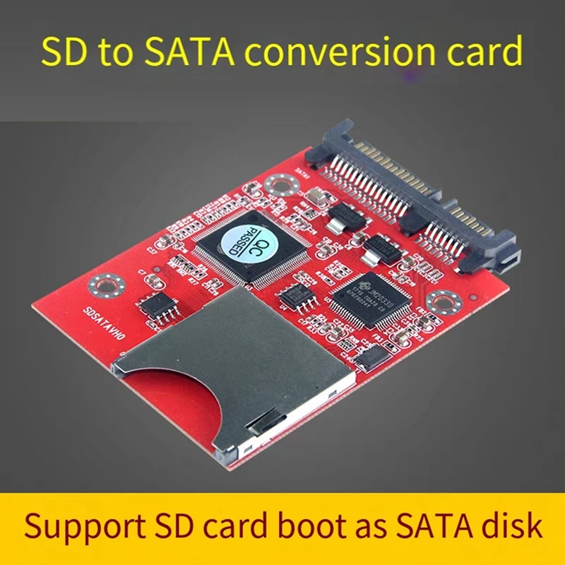 SD To SATA Hard Disk Adapter Card Support SD Card To Sata Interface Conversion Adopt Ft1370 Main Control Chip Card