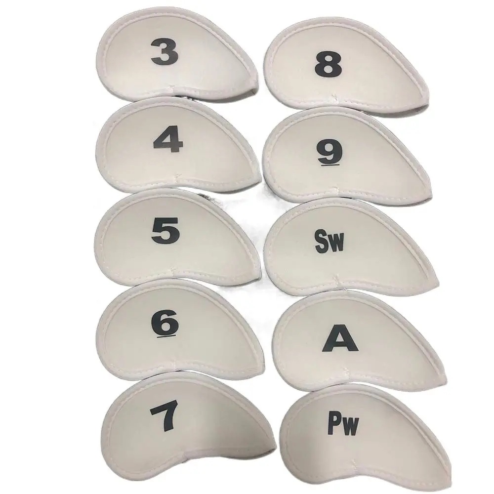 Equipment Iron Wedge Protector With Number Design Golf Head Cover Iron Pole Cover Golf Club Protector Golf Iron Headcover