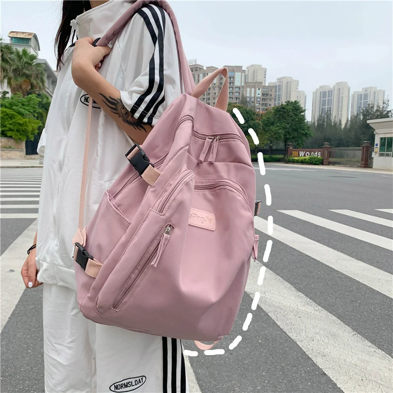 Casual Canvas Women Backpack Large capacity Schoolbag for Teenage Girls satchel female Travel bags Bag Rucksack mochila bolsa