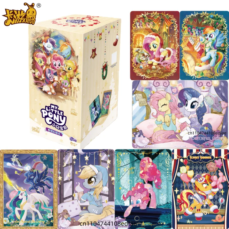 

KAYOU My Little Pony Friendship Forever Card New Authentic Moonlit Bag Collectible Card Anime Merchandise Christmas Gift