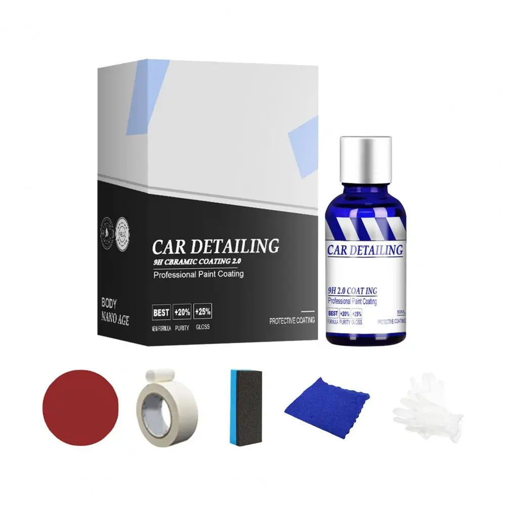 30Ml/50Ml Keramische Coating Waterbestendig Sneldrogende Handig Polijsten Polymeer Verf Bescherming Kit Voor auto