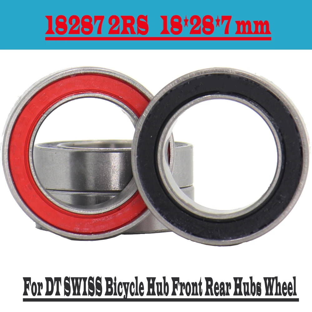 

18287-2RS Bearing 18*28*7 mm 4Pcs ABEC-3 18287 RS For DT SWISS Bicycle Hub Front Rear Hubs Wheel 18 28 7 Ball Bearings